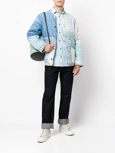 Kapital Gauze bandana-print quilted shirt outlook