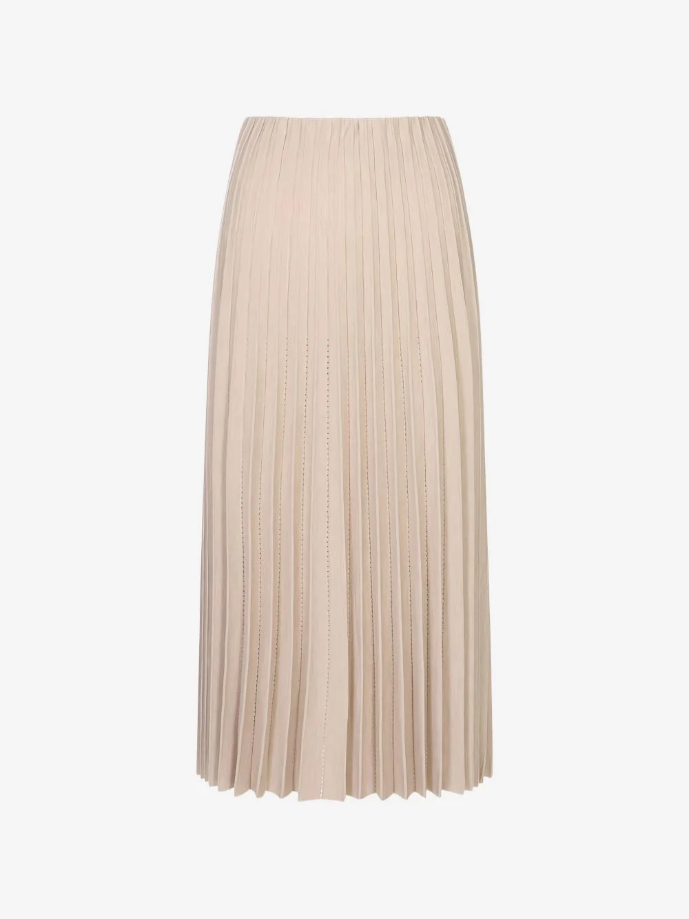 pleated knitted midi skirt - 1
