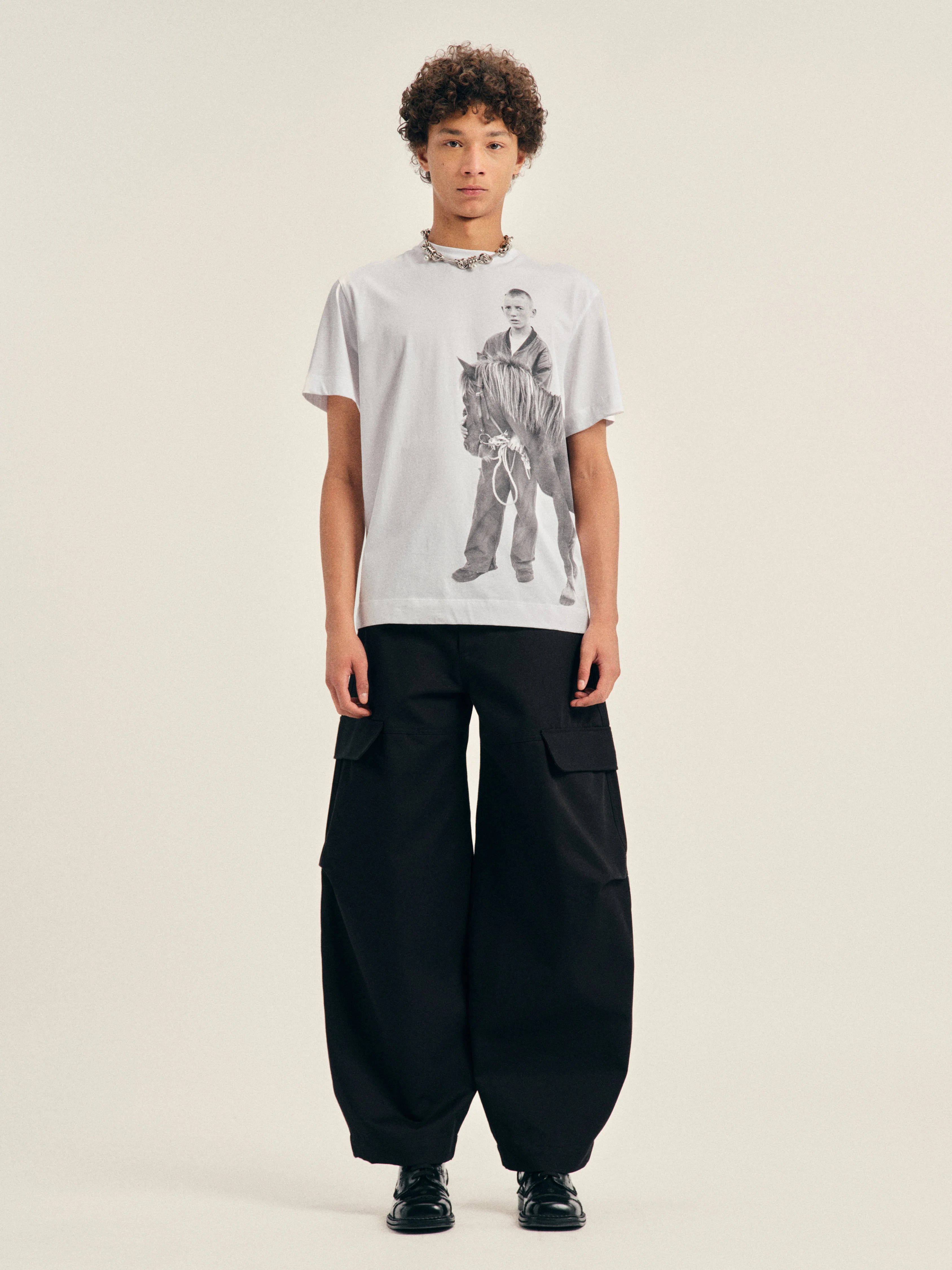 Cargo Balloon Knee Pleat Trousers - 1