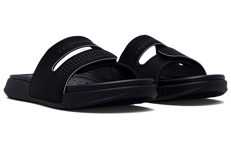 (WMNS) Under Armour Ansa Studio Slide 'Black Jet Grey' 3025045-001 - 3