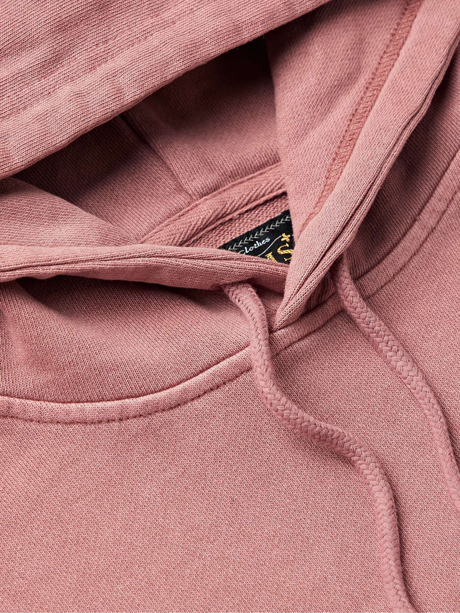 Pigment-Dyed Loopback Cotton-Jersey Hoodie - 5