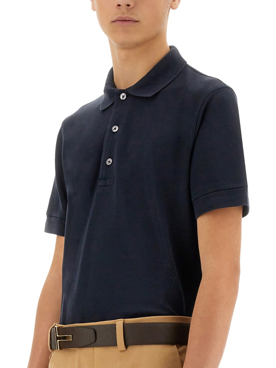 Tom Ford Men Piquet Polo - 2