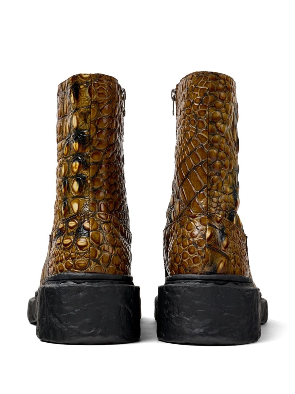 Vámonos crocodile-effect ankle boots - 4