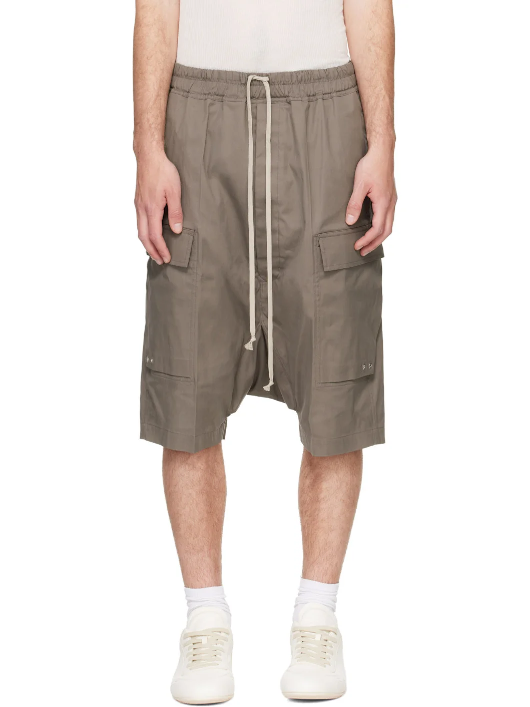 Gray Tower Pods Cargo Shorts - 1