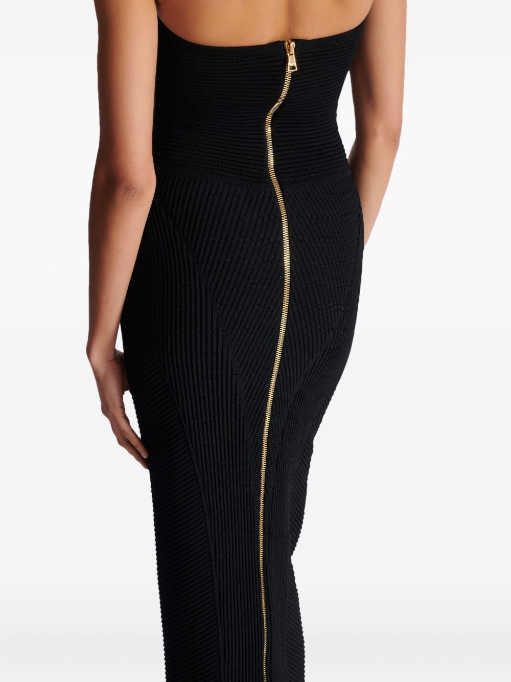strapless midi dress - 6