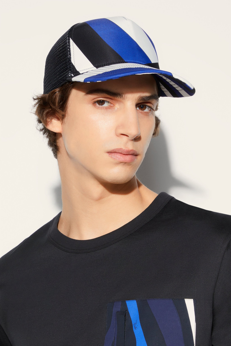 PUCCI IRIDE-PRINT MESH CAP outlook