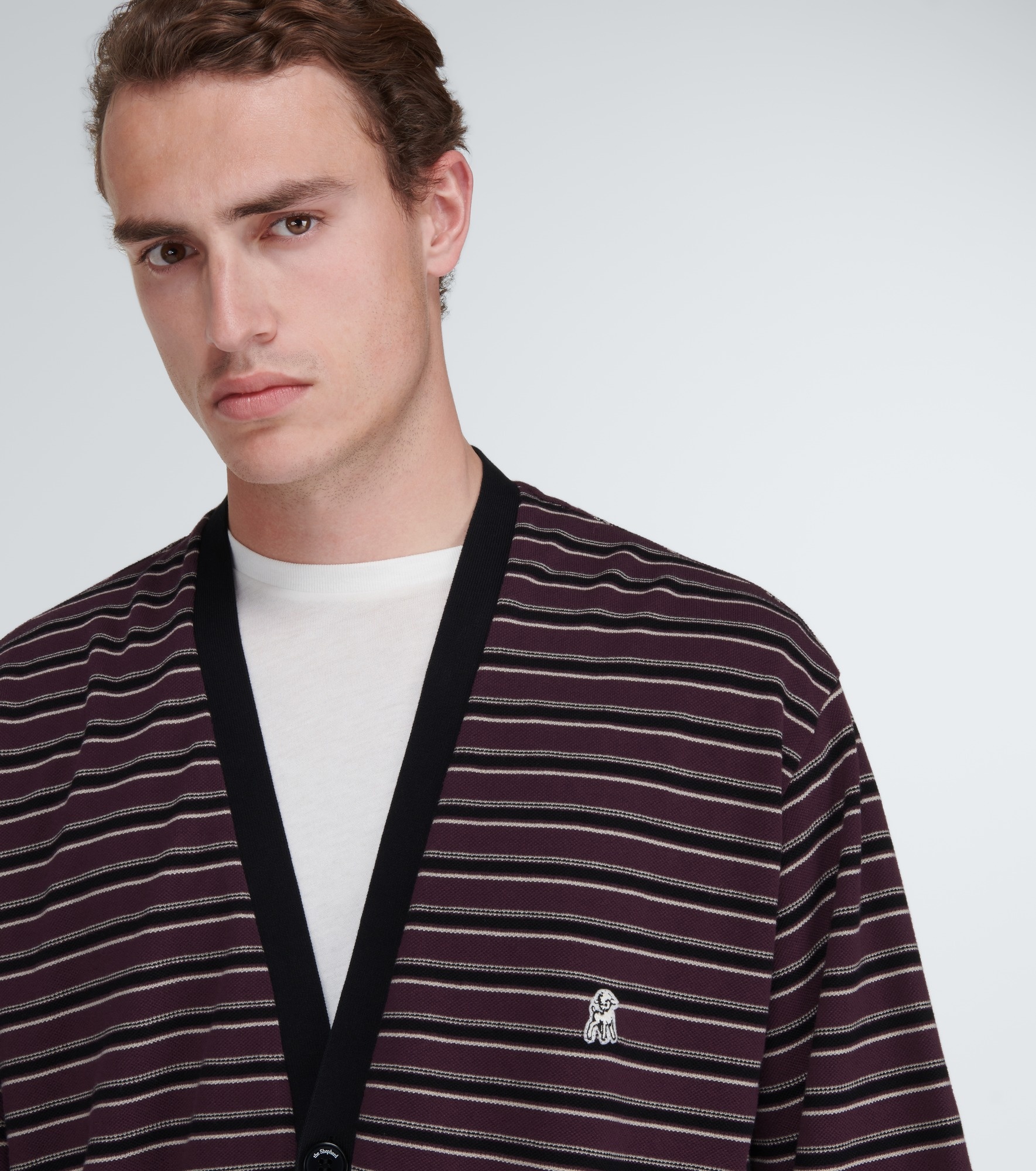 Striped cotton cardigan - 5