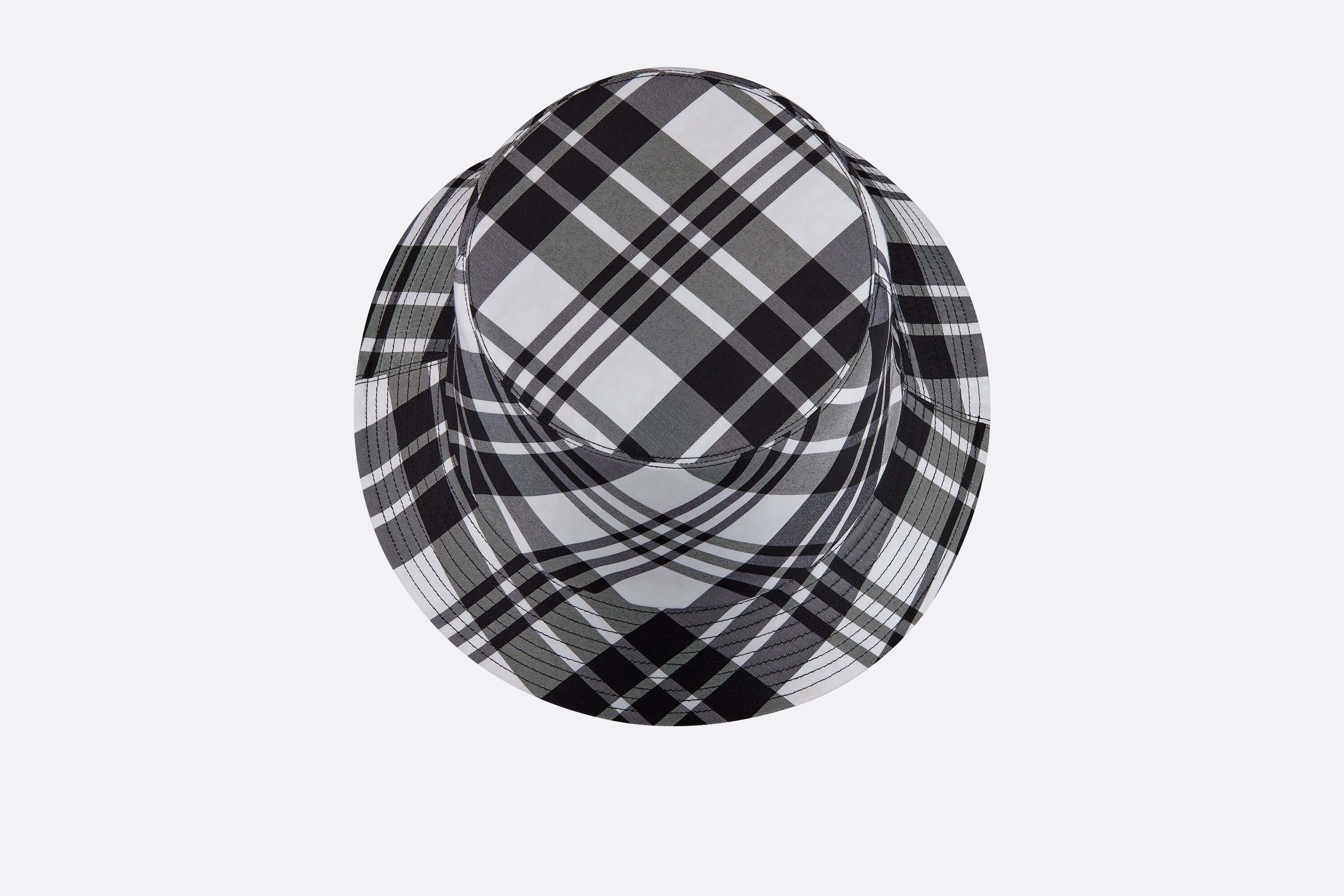 Reversible Check'n'Dior Small Brim Bucket Hat - 3
