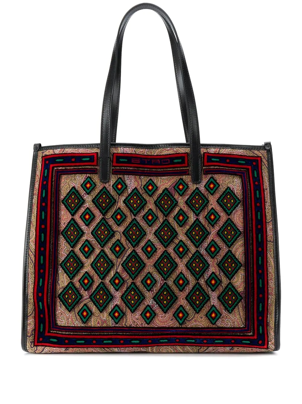  velvet embroidery tote - 1