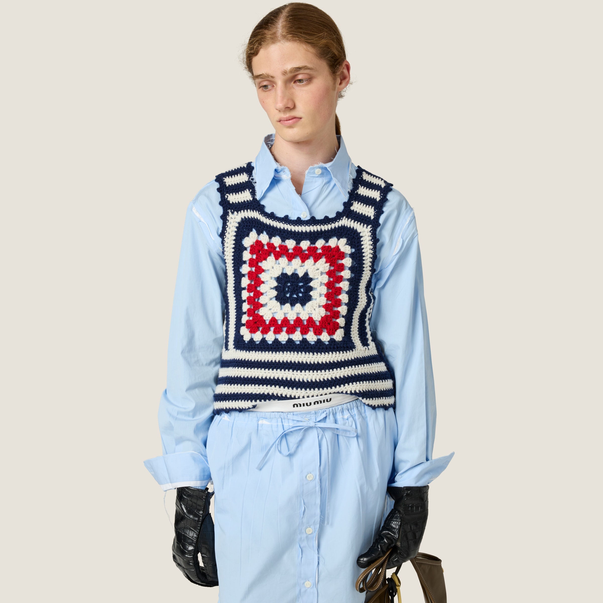 Crochet cashmere top - 5