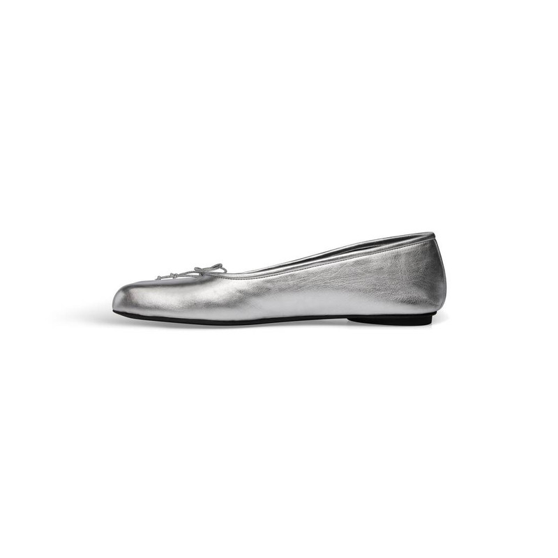 BALENCIAGA Women's Anatomic Ballerina Metallized  in Silver outlook