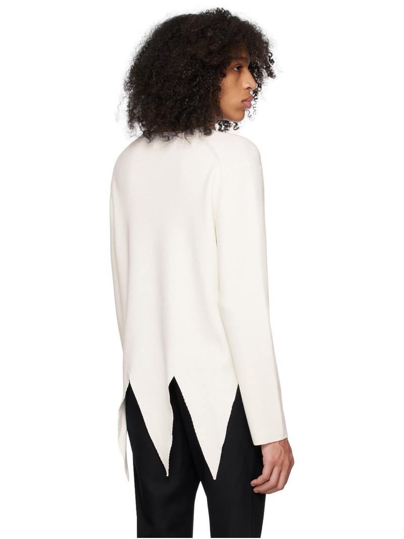 White Serrated Sweater 3