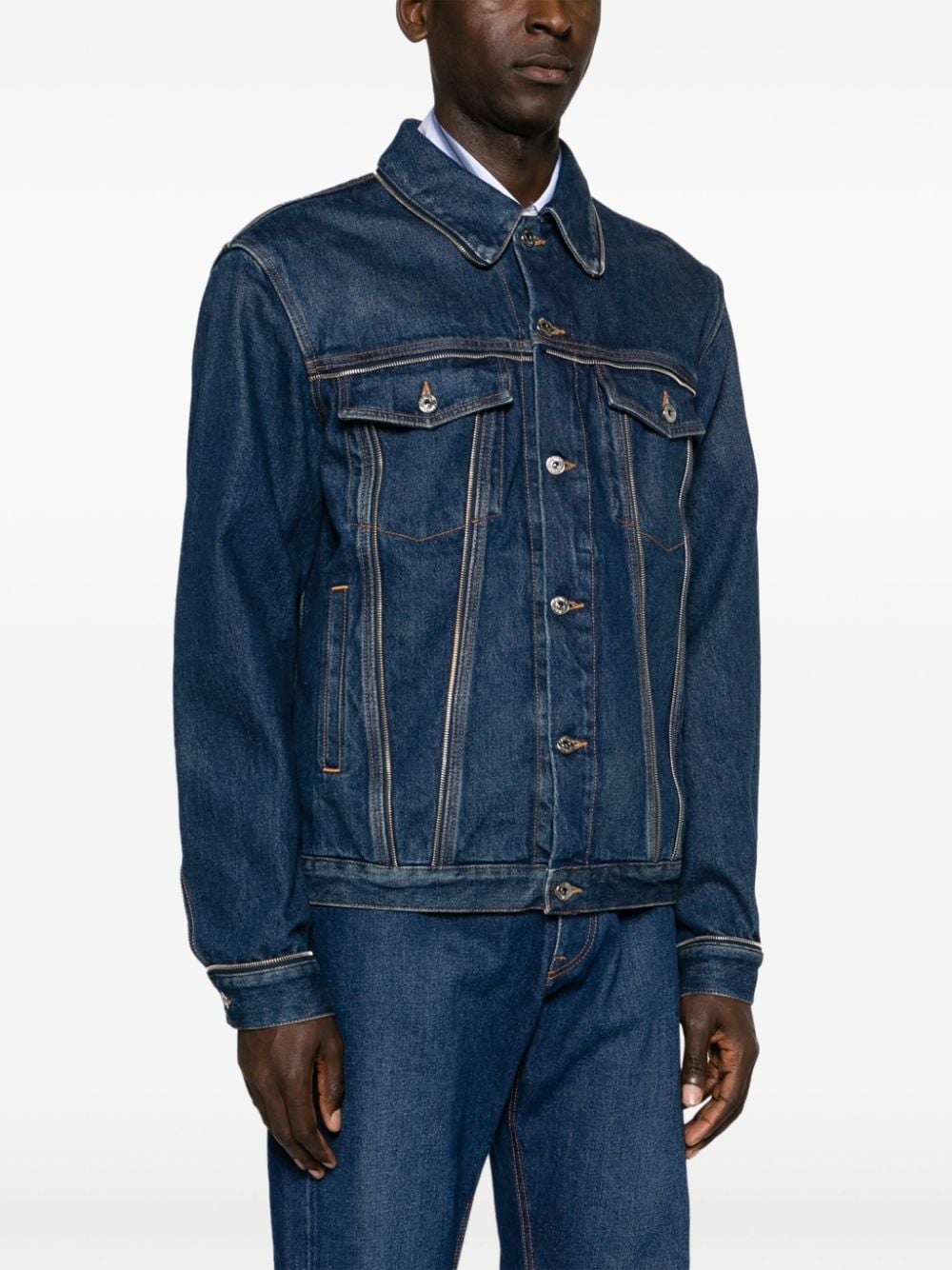 Arr Tab Zip Skate denim jacket - 3