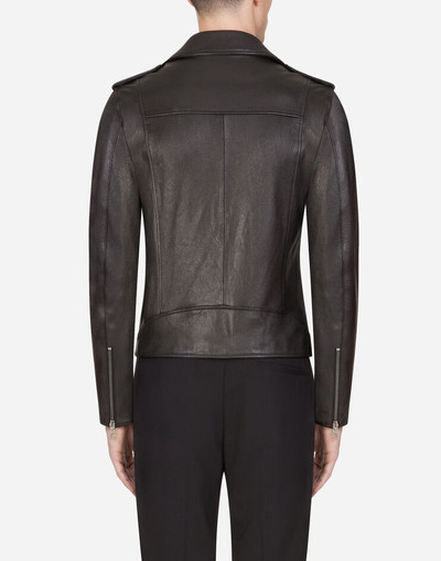 Dolce & Gabbana Leather biker jacket outlook