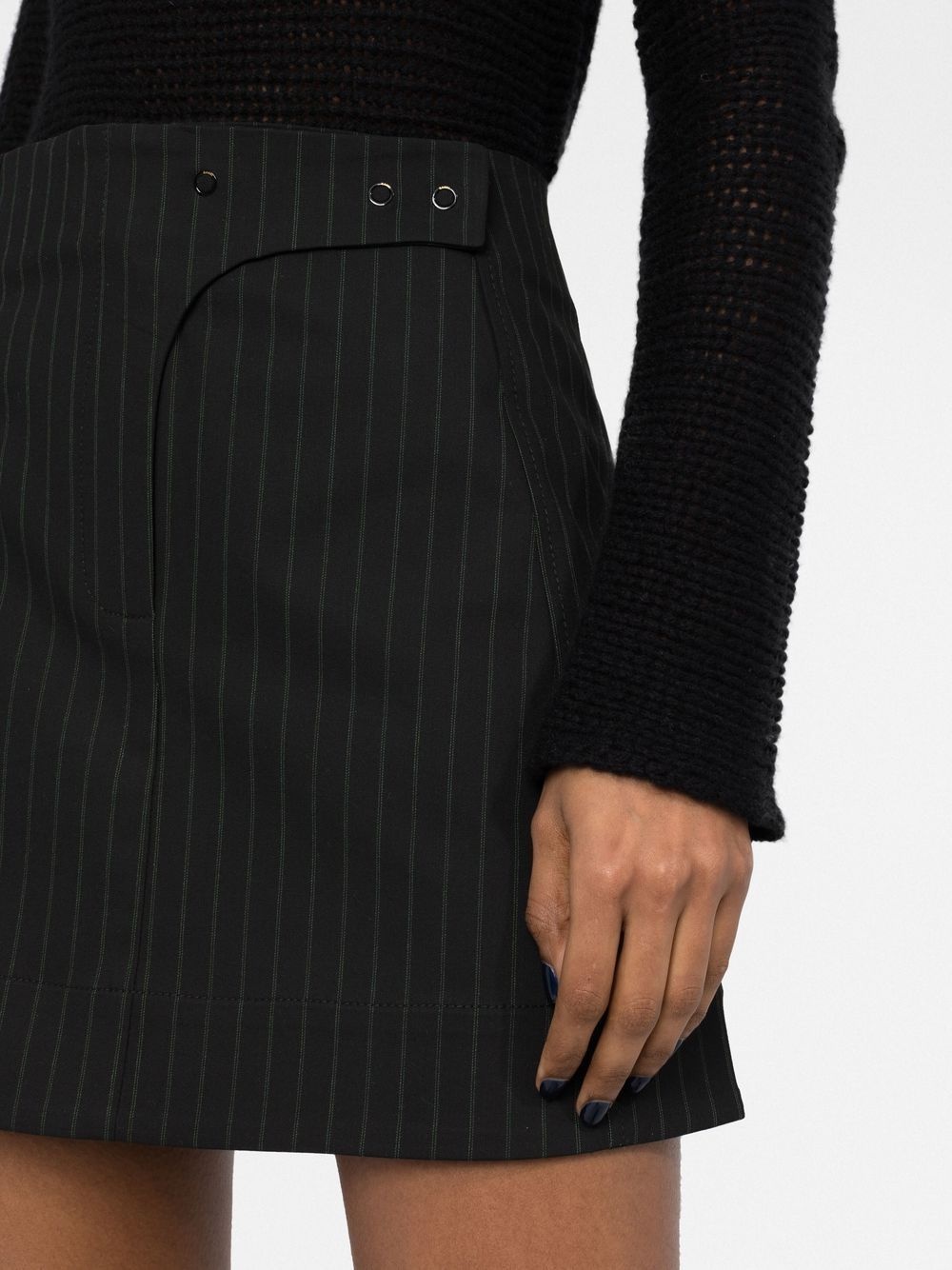 A-line pinstripe miniskirt - 5