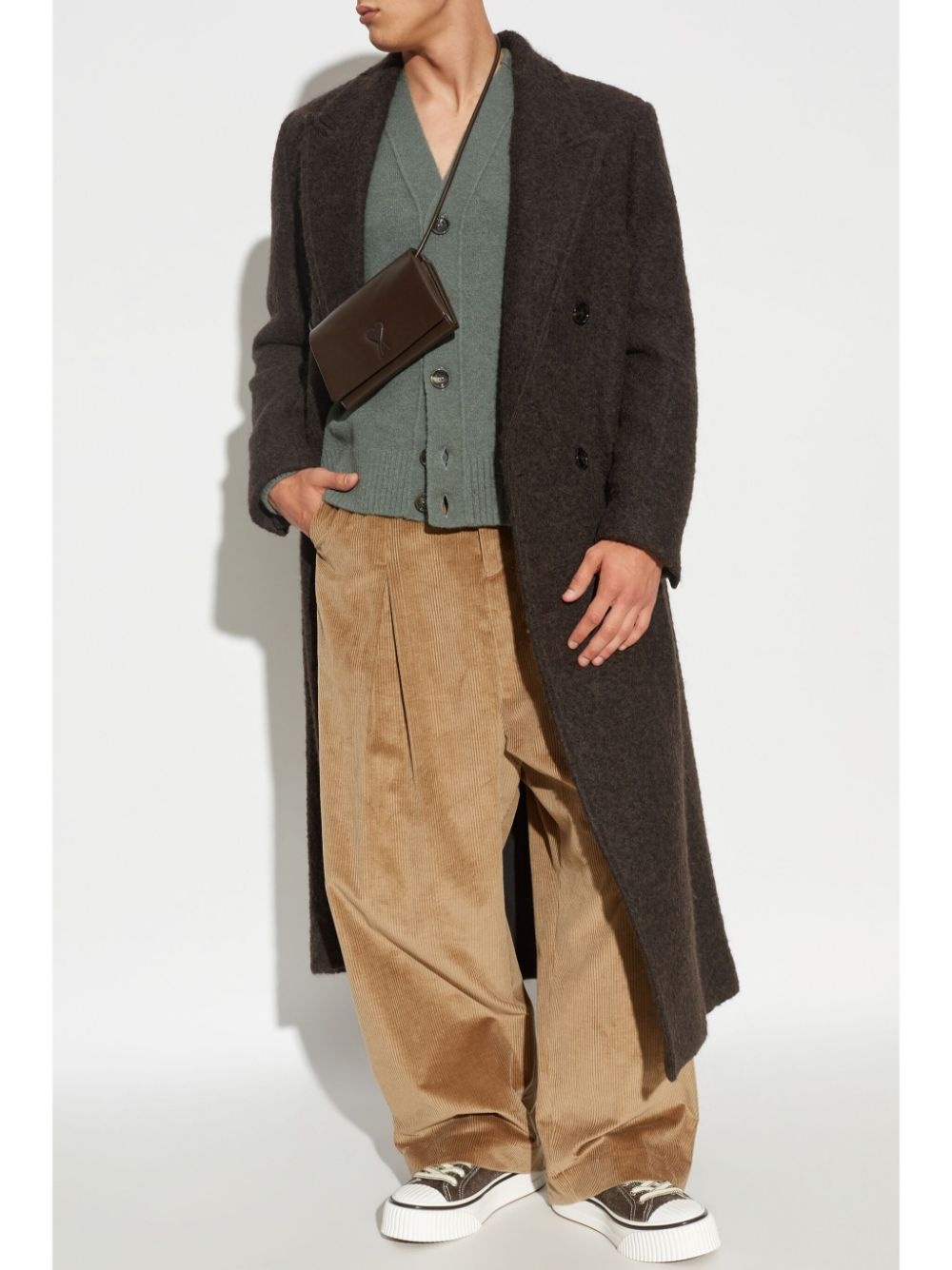 AMI Paris single-breasted coat | REVERSIBLE