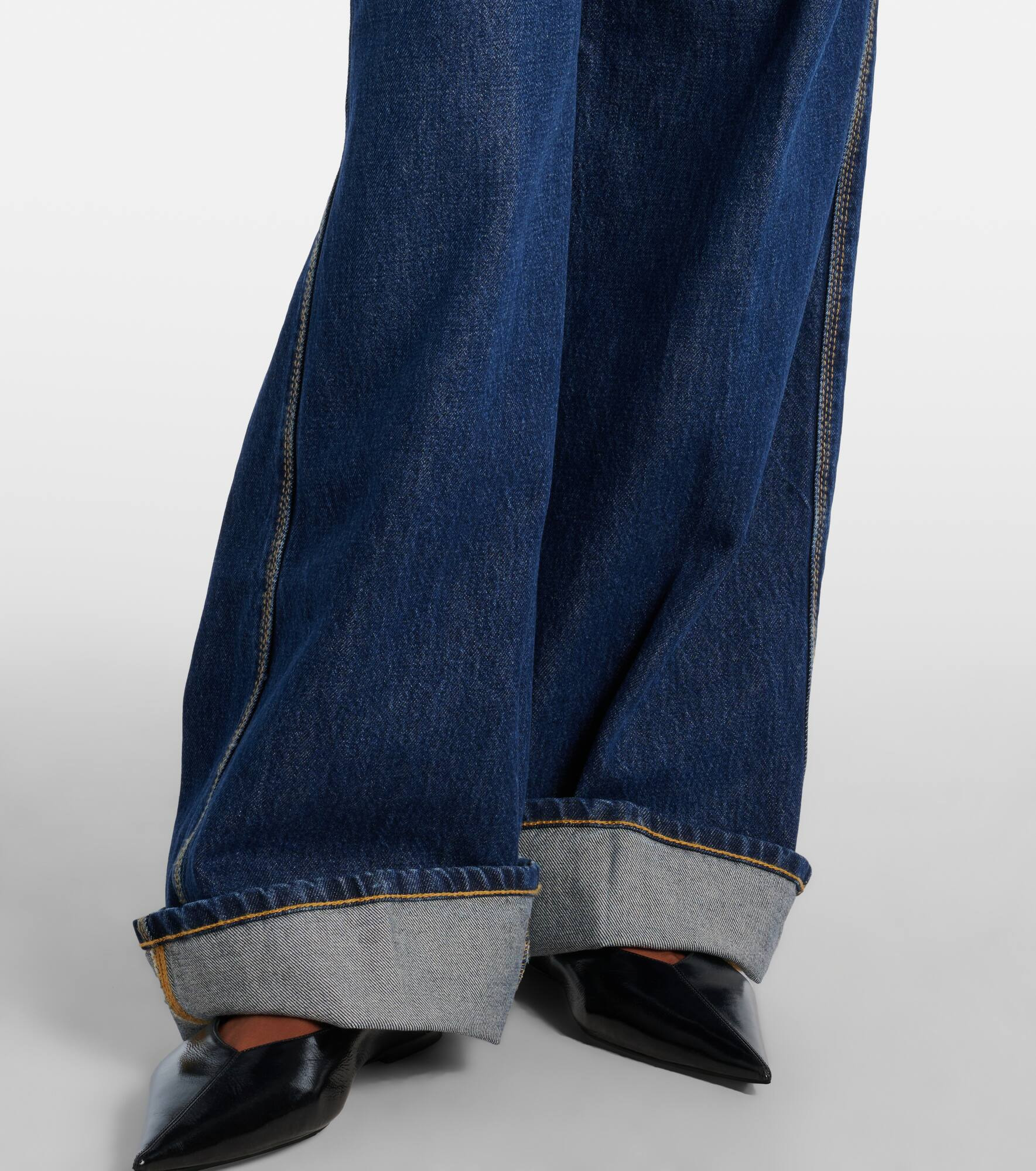 The Cuffed Wide high-rise wide-leg jeans - 5