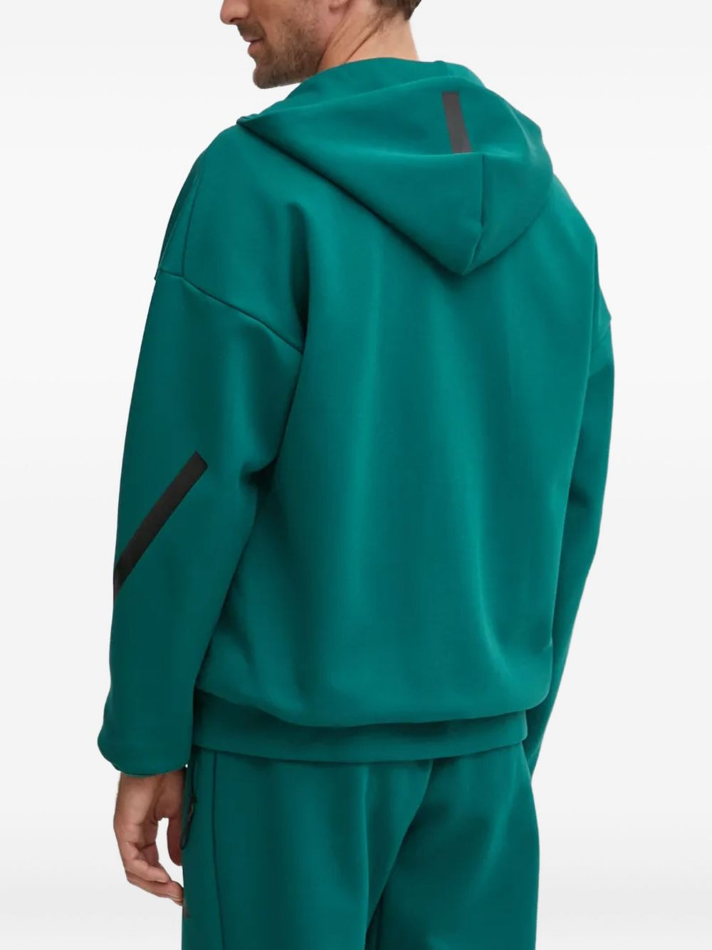 logo-detail zip-up hoodie - 3