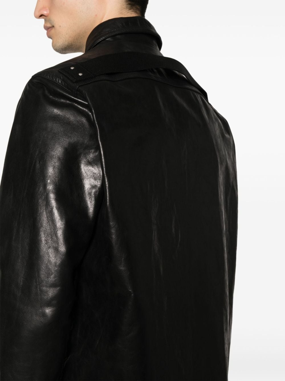 Rick Owens classic-collar leather jacket | REVERSIBLE