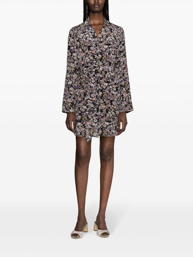 Zadig & Voltaire botanical-print silk shirtdress outlook