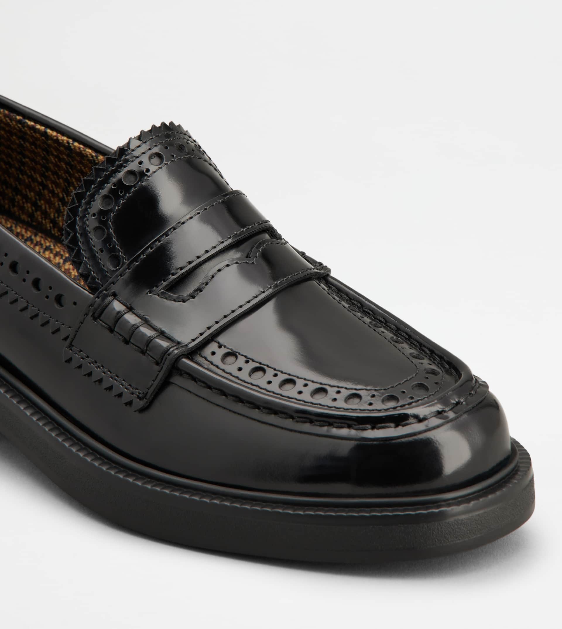LOAFERS IN LEATHER - BLACK - 5