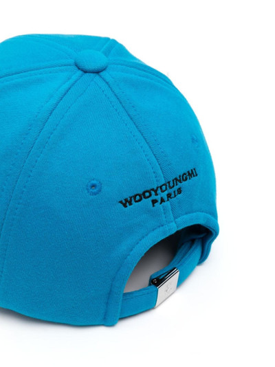 Wooyoungmi logo-embroidered cotton cap outlook