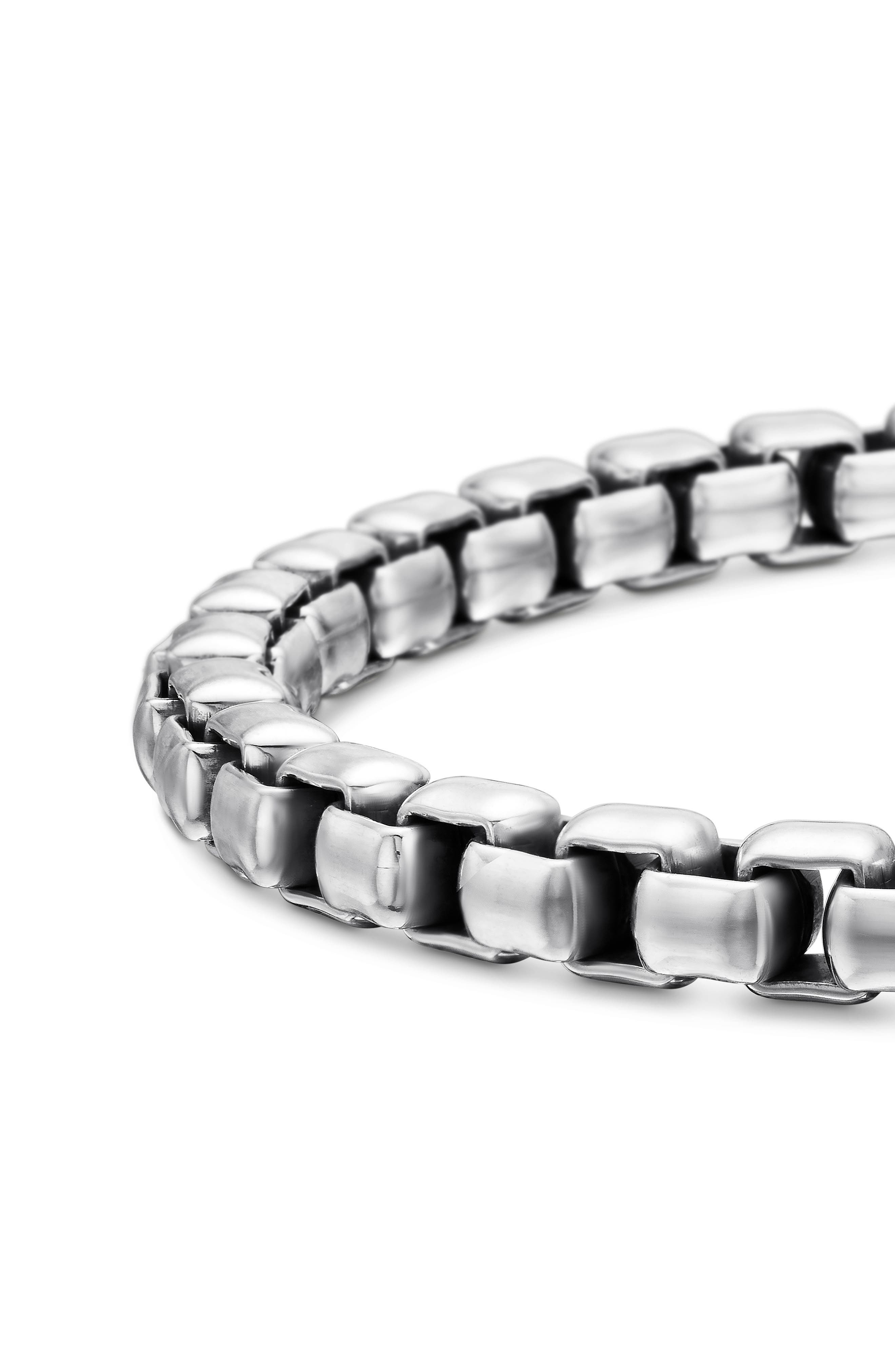 David Yurman Men's Large Box Chain Link Bracelet, 5mm in Silver at Nordstrom - 6
