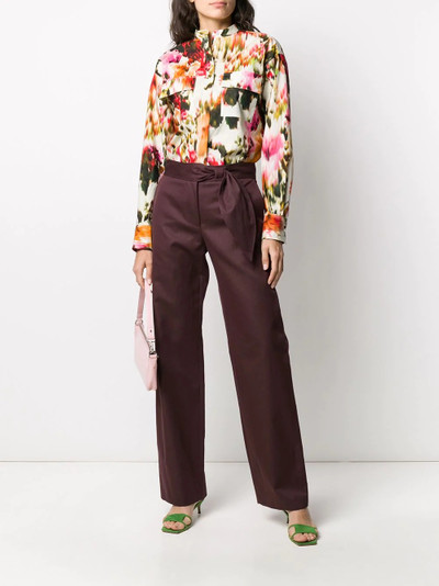 MSGM abstract floral print shirt outlook