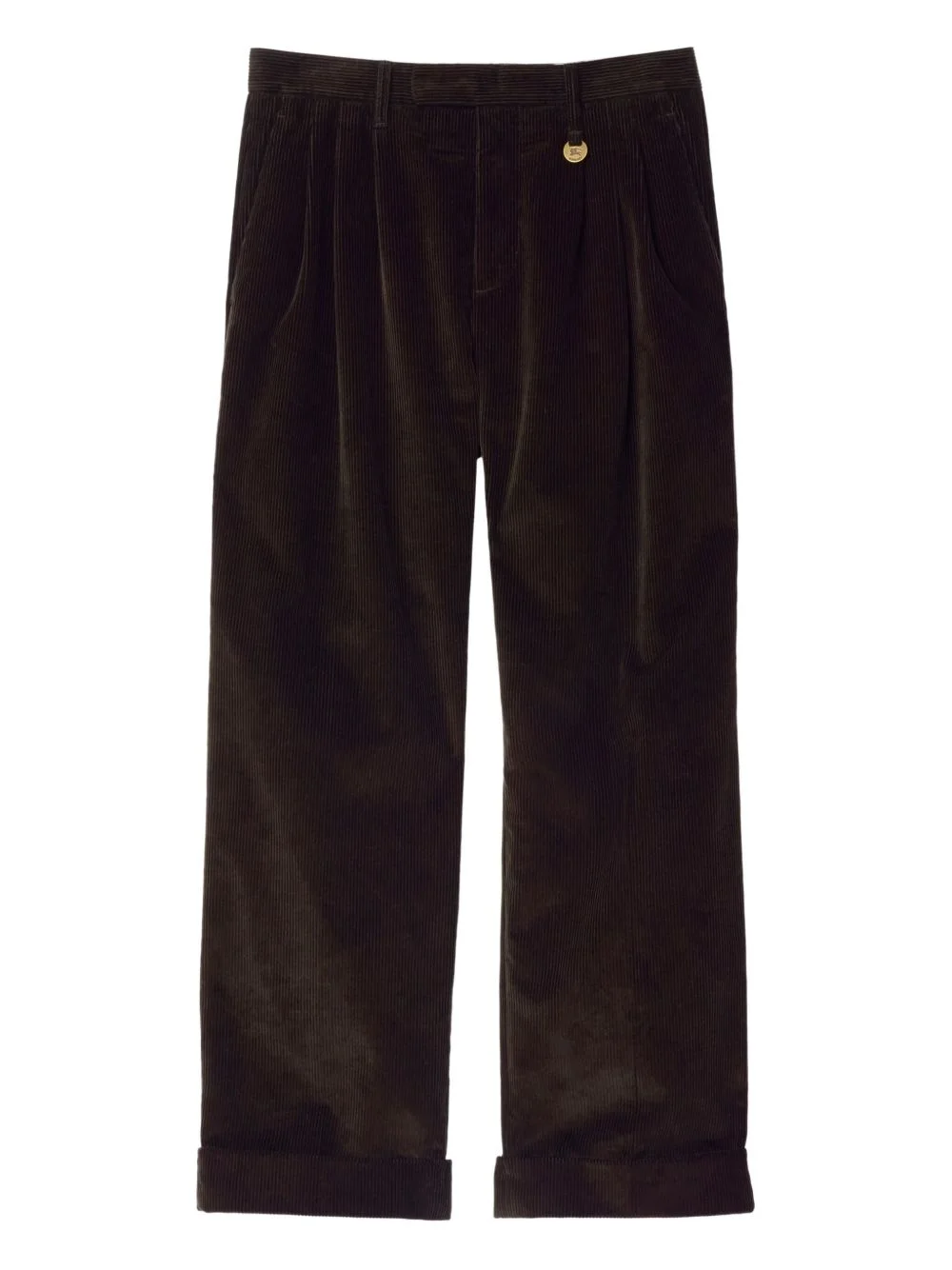 darted corduroy trousers - 1