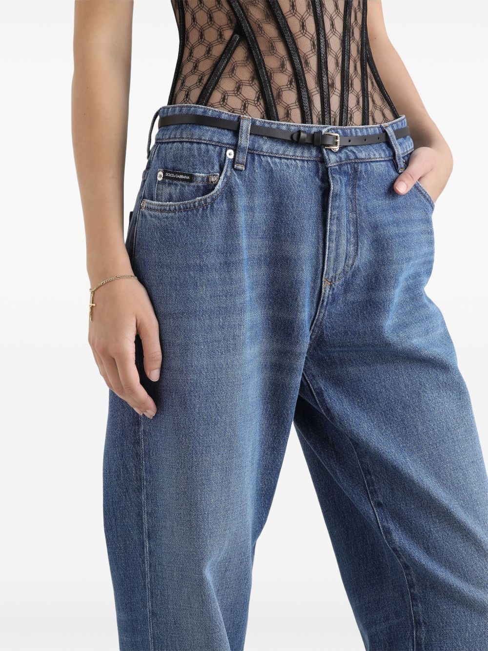 stonewashed jeans - 5