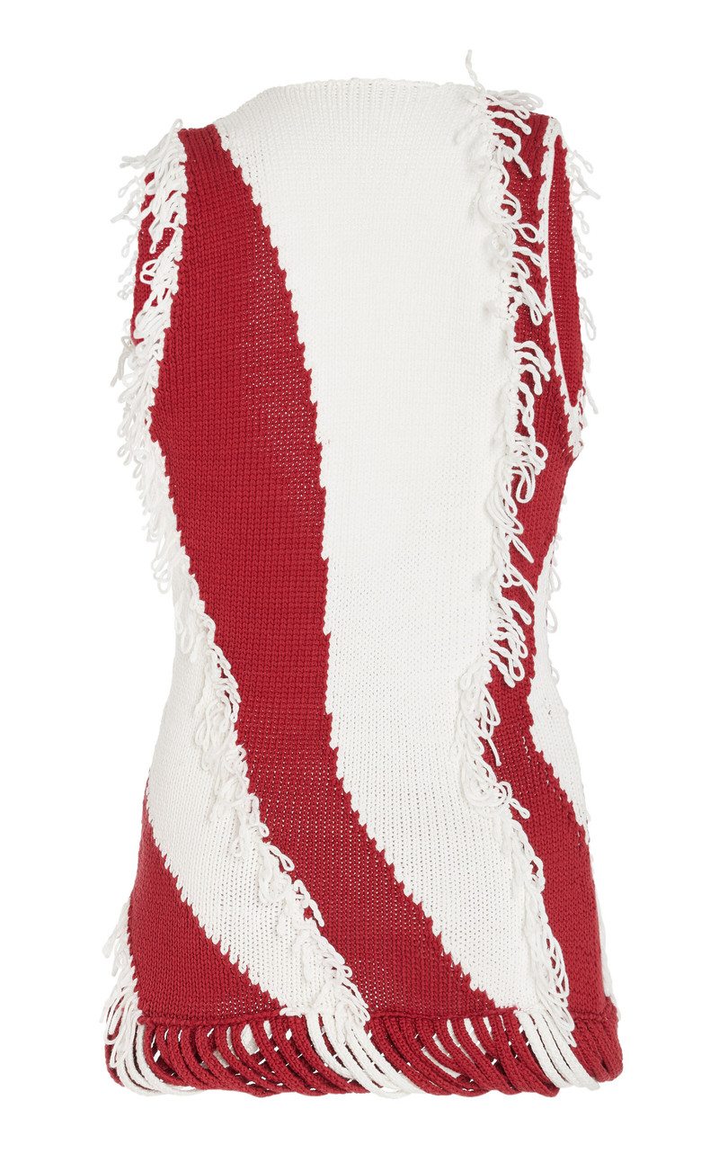 Roaring Cotton Intarsia Top red 5