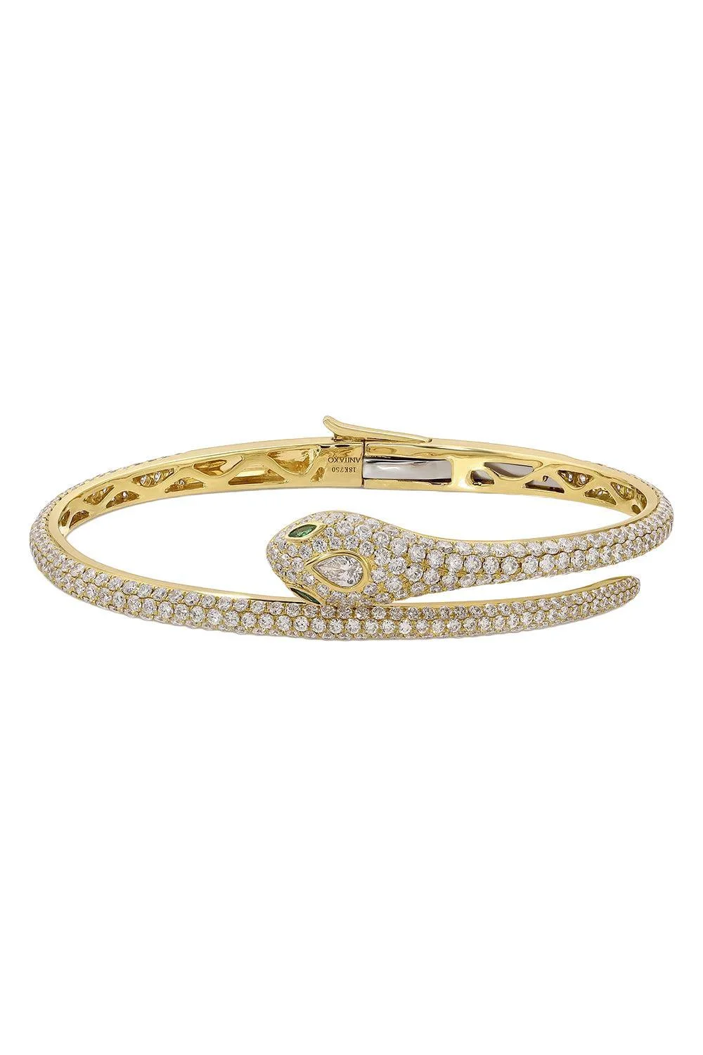 Diamond Snake Coil Bracelet - 1