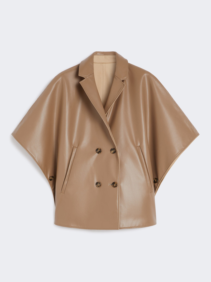 NOLI Double-breasted reversible cape in water-repellent cotton 1
