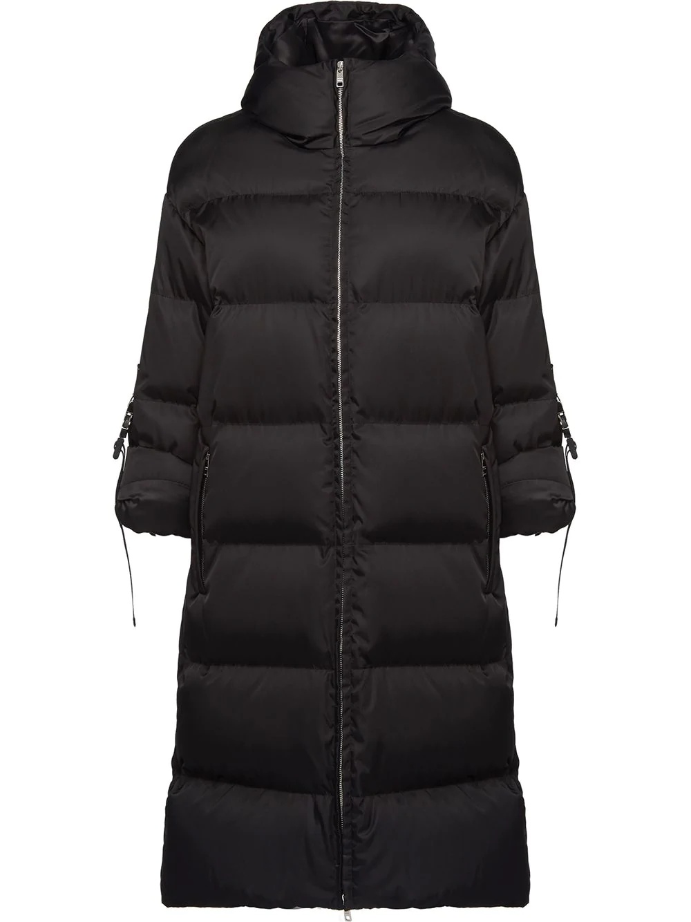 Nylon midi puffer jacket - 1