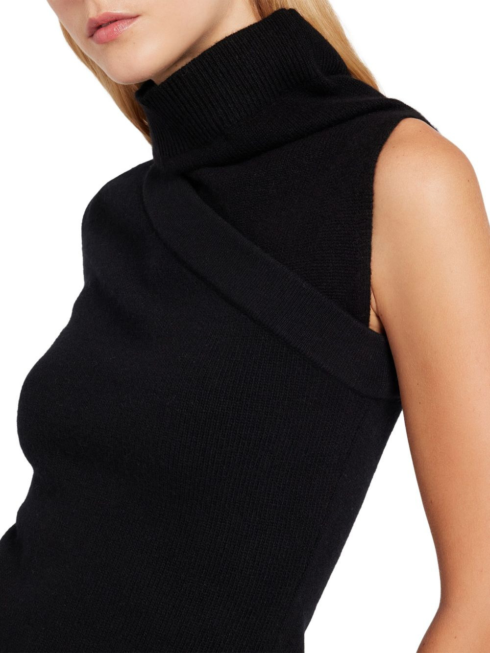 one-shoulder turtleneck knitwear - 4