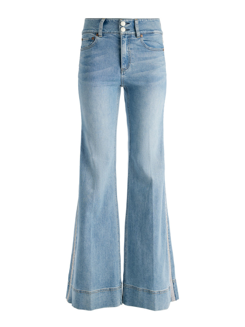 MISSA HIGH RISE WIDE LEG CRYSTAL SIDE JEAN 1