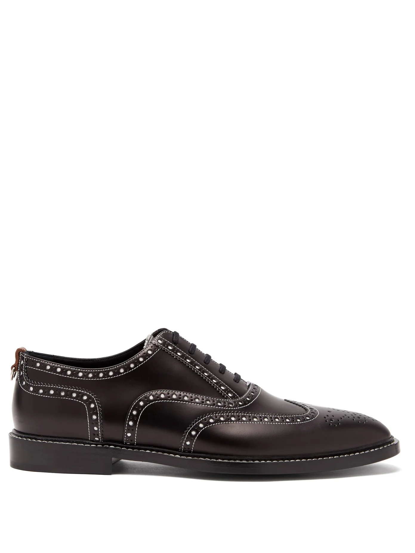 Lennard perforated leather brogues - 1