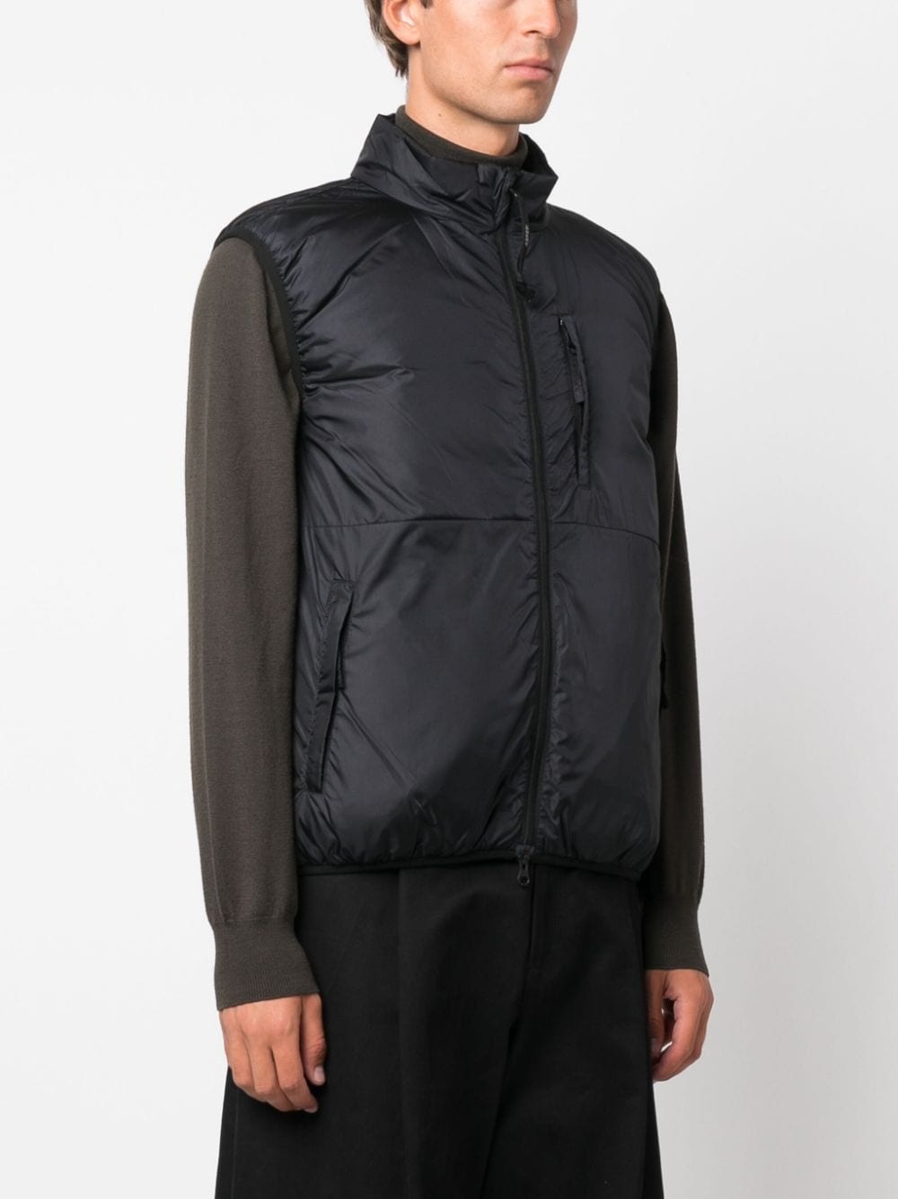 padded high-neck gilet - 3
