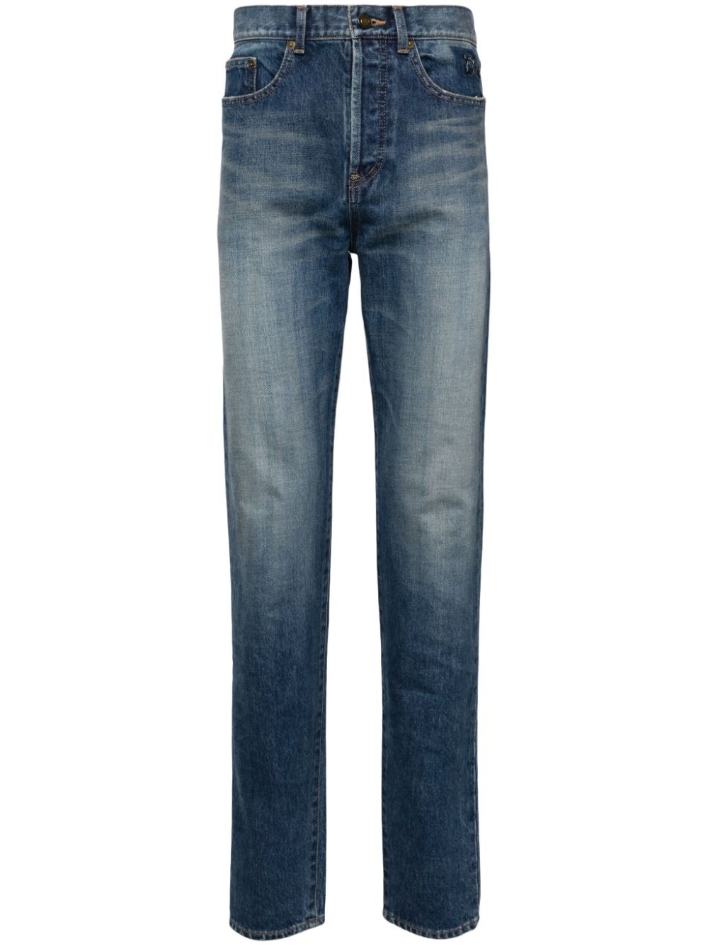 mid-rise skinny jeans - 1