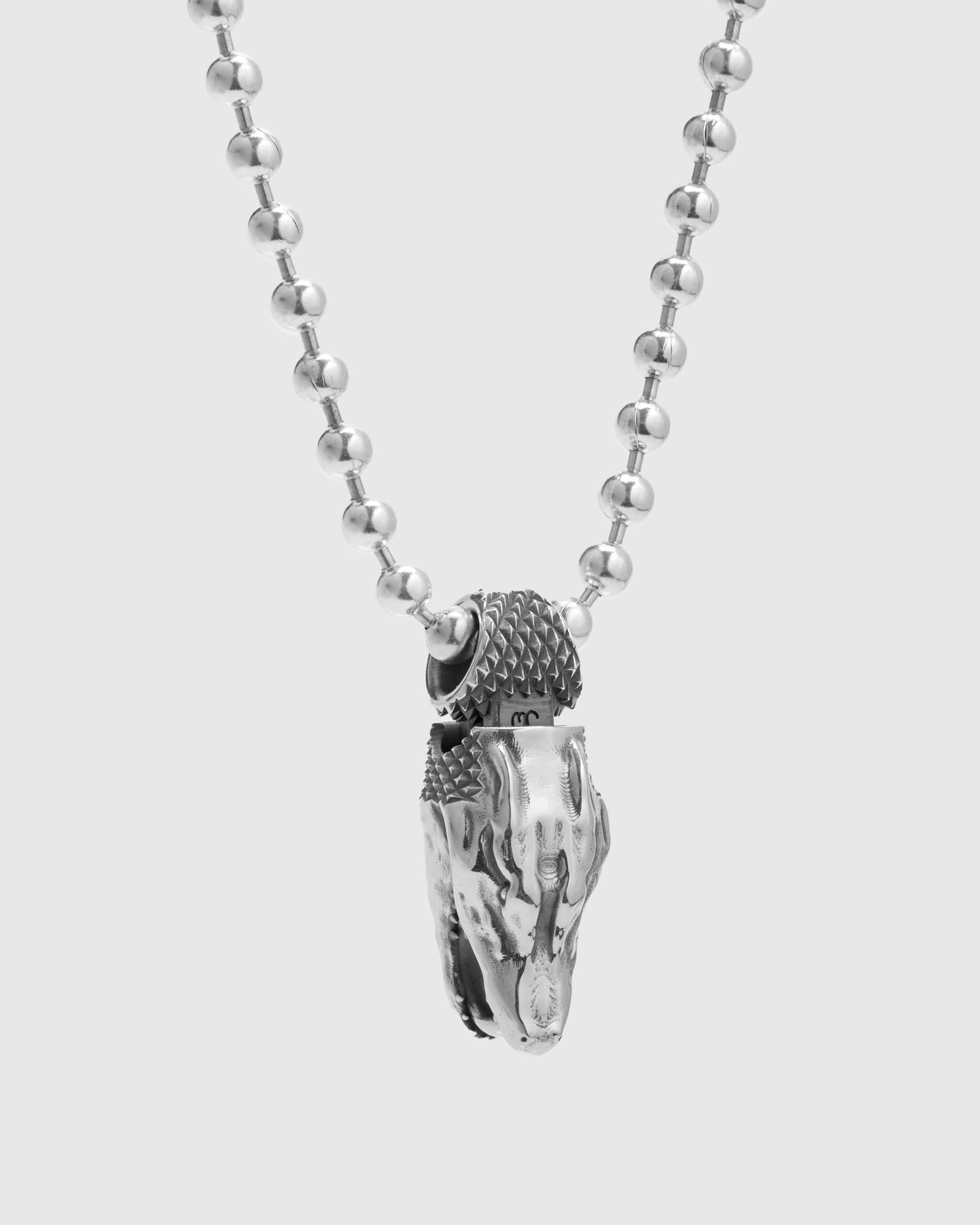 Gator Head Pendant in Sterling Silver - 3