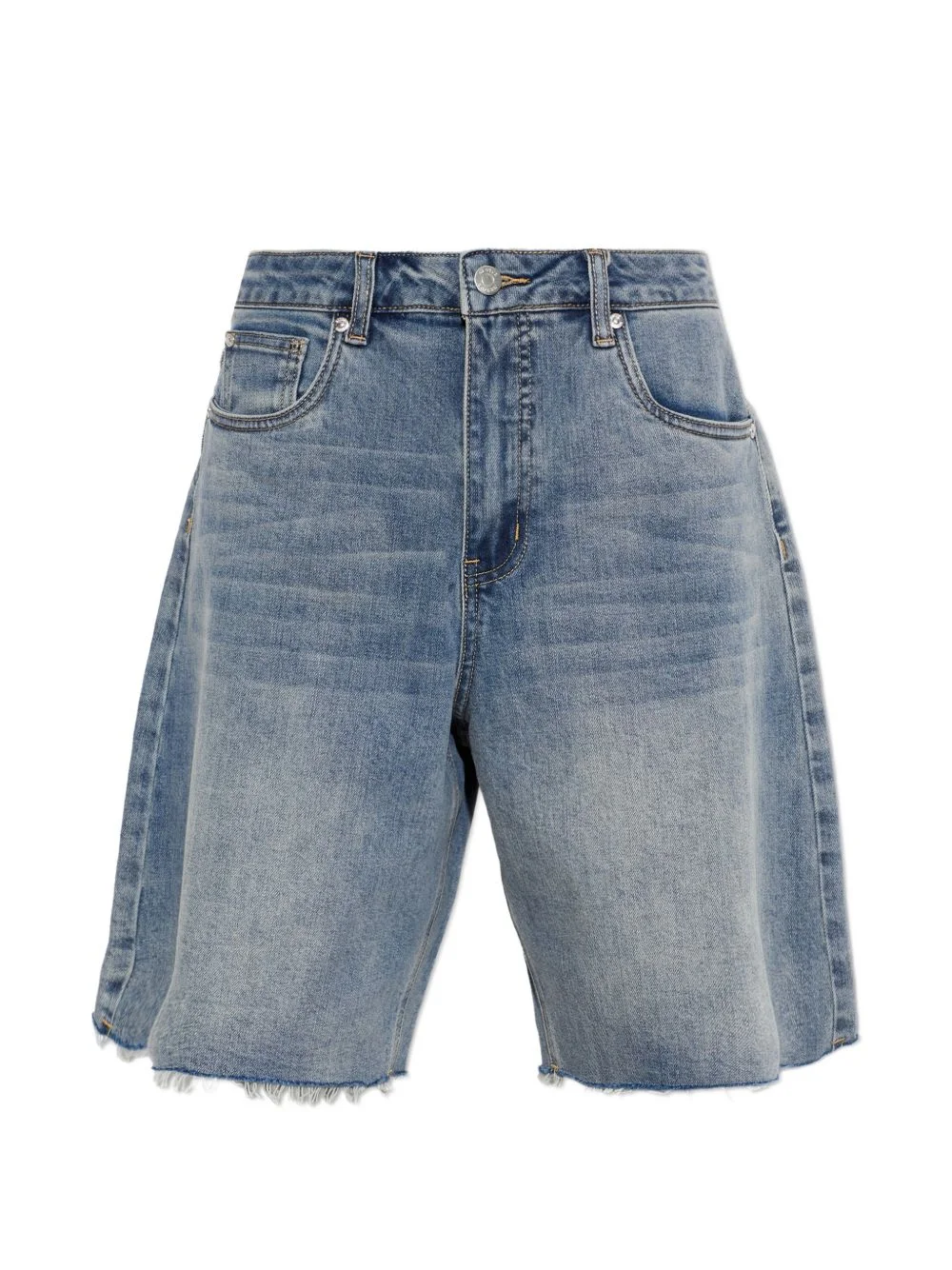 GZnoma raw-cut denim shorts - 1