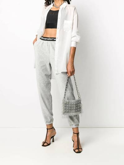 Alexander Wang logo-tape track pants outlook