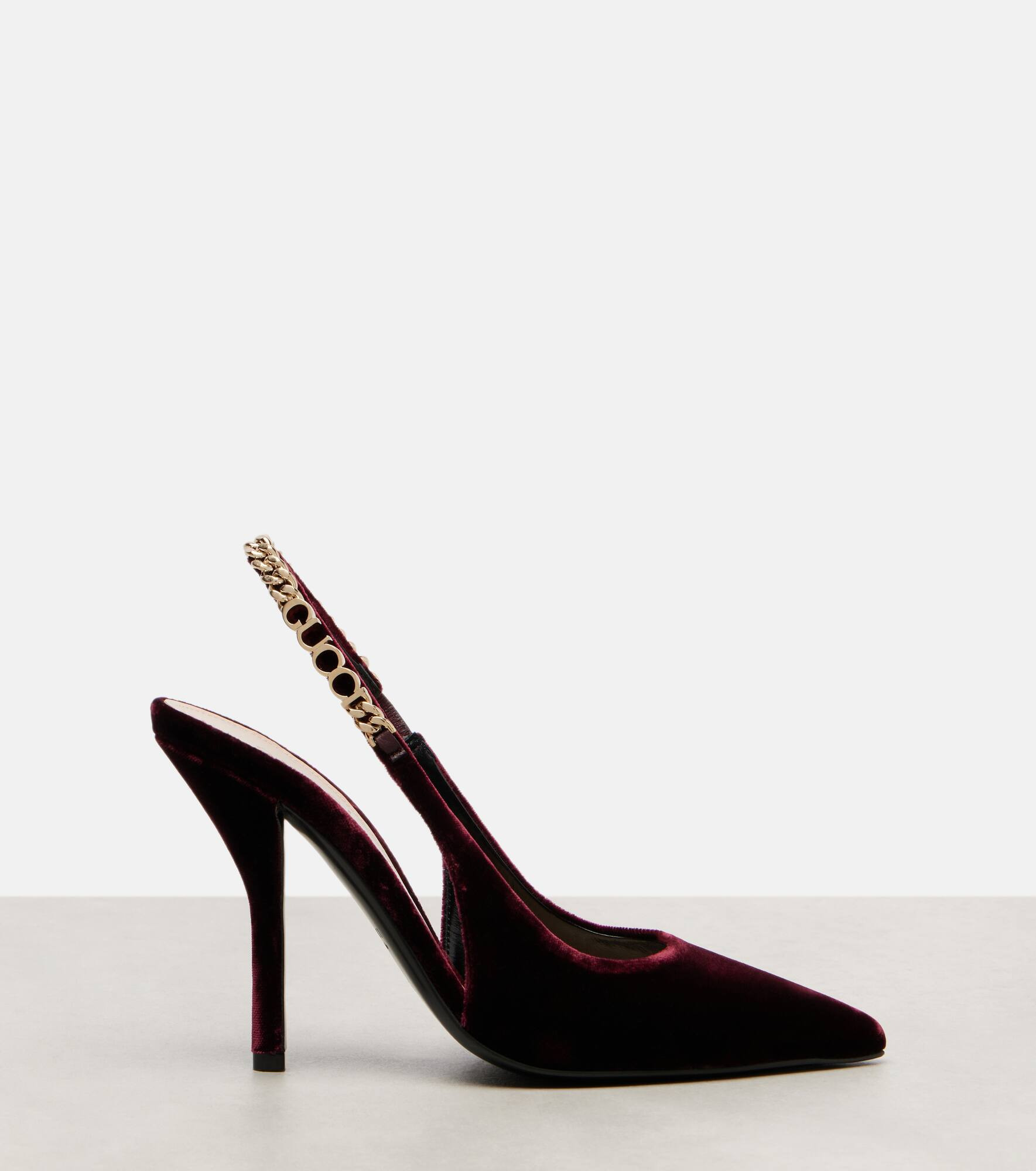 Signoria velvet slingback pumps - 4