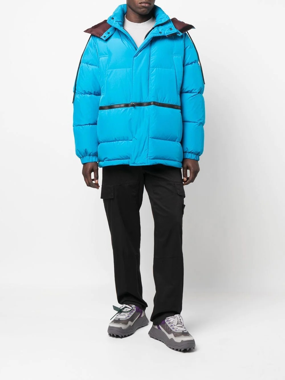 oversized hooded puffer coat - 2