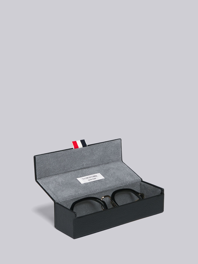 TB421 - Black and White Gold Clubmaster Eyeglasses 5