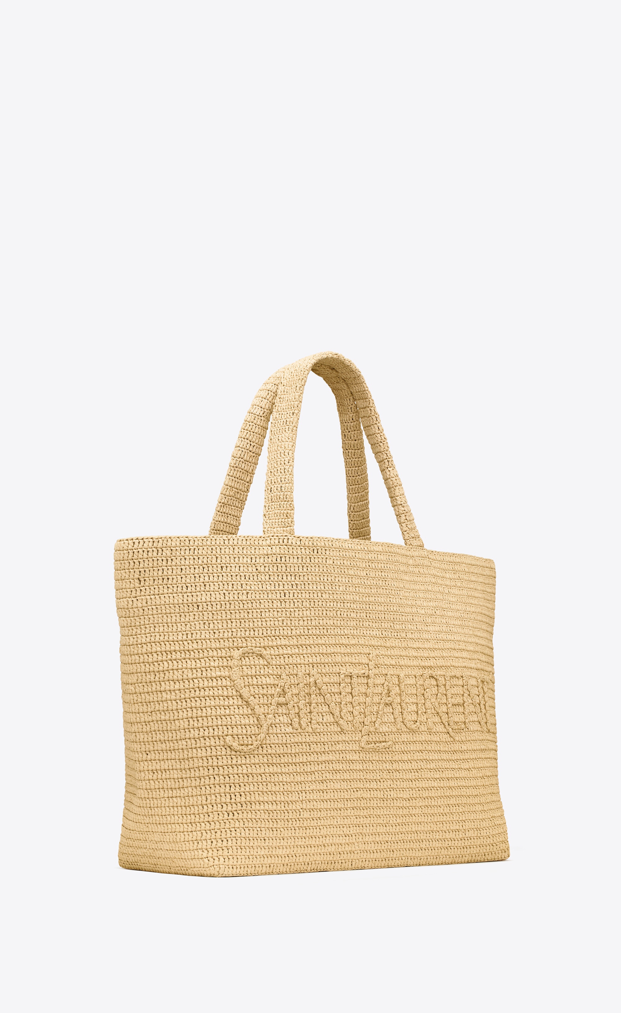 saint laurent tote in raffia - 5