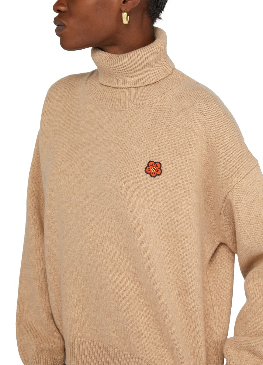 Turtle neck crest jumper - 4