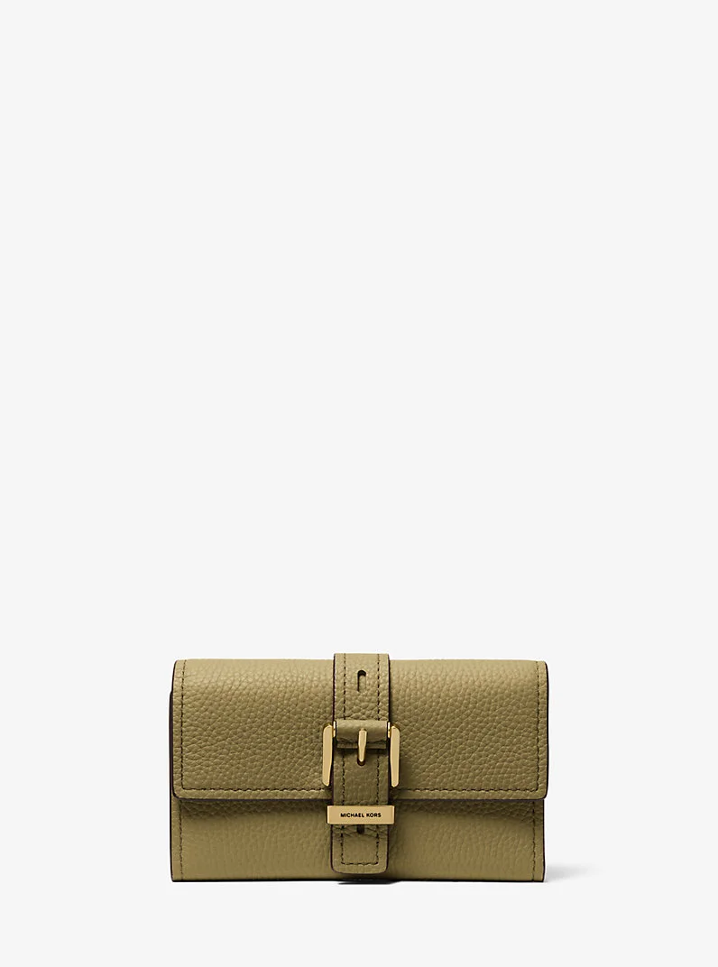 Nolita Medium Pebbled Leather Tri-Fold Wallet - 1