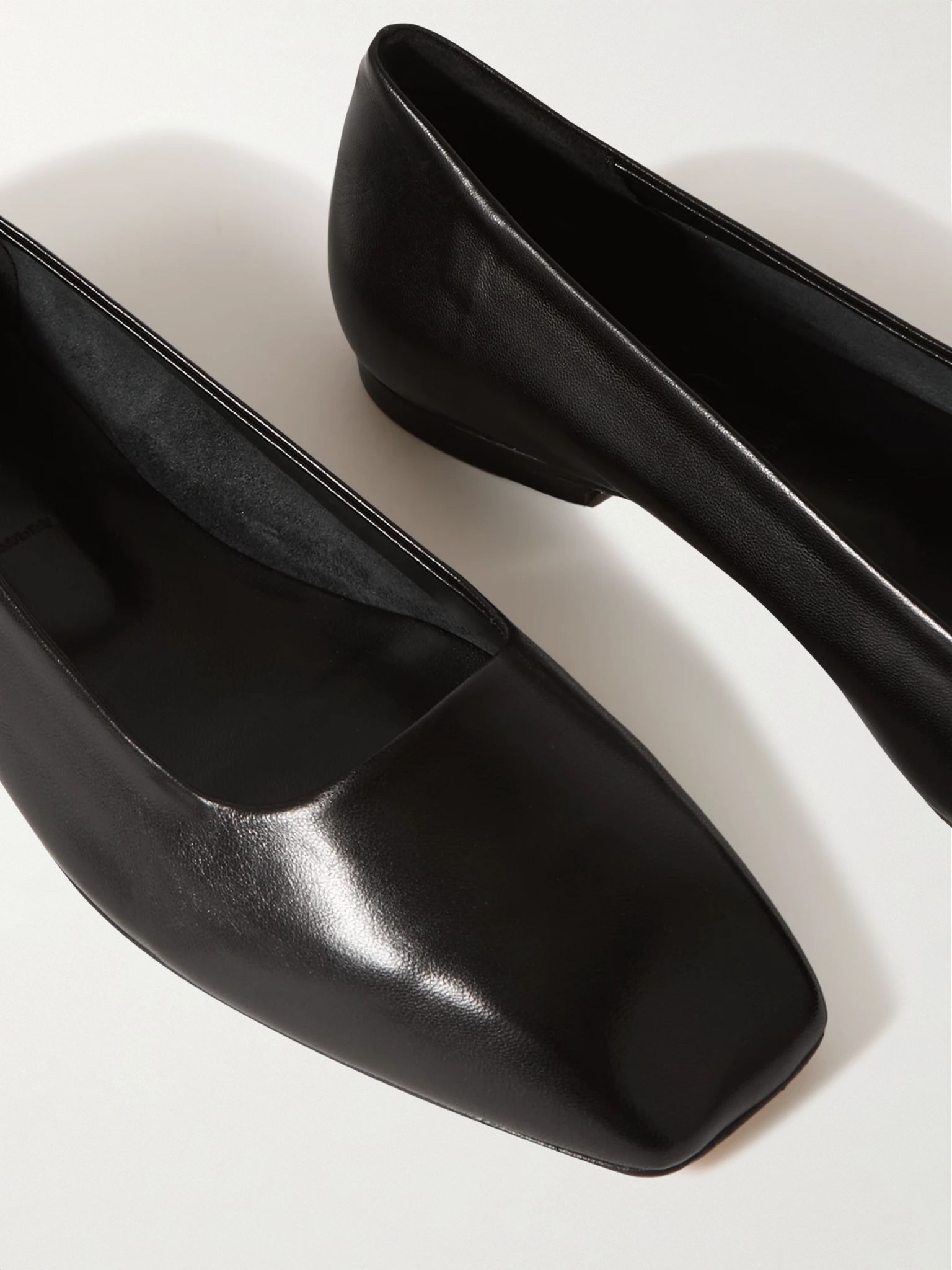 Ida leather ballet flats Black - 4