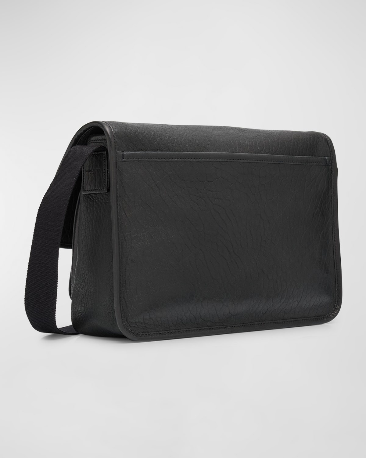 Men's Niki YSL Messenger Bag in Grained Leather - 6